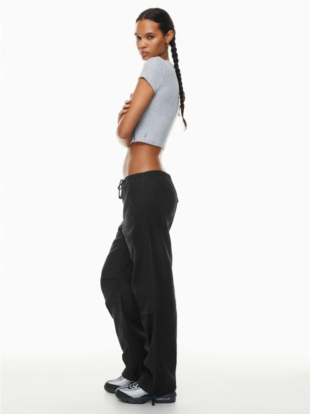 TNA Beige Drawstring Cargo Pants - Picture 7 of 7